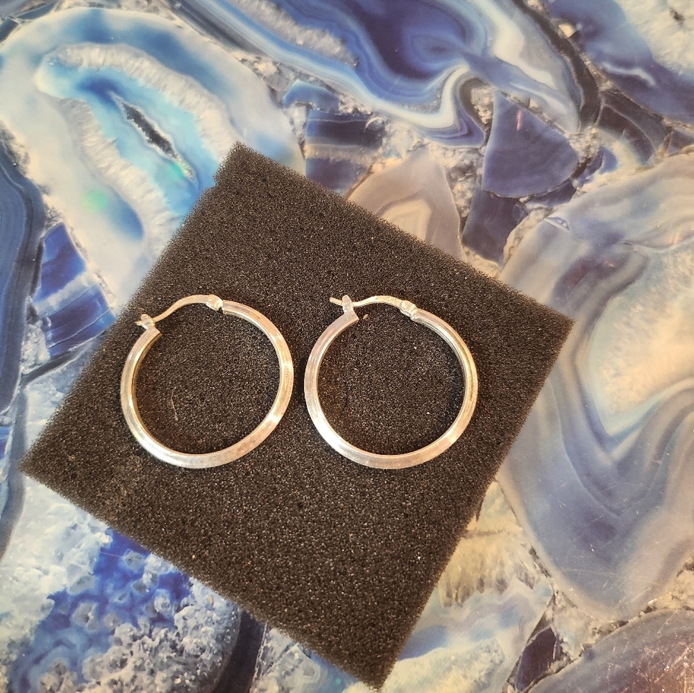 925 Sterling Silver hoop earrings